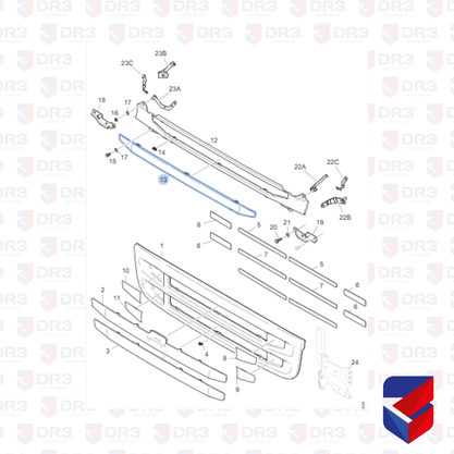 Tela Grade Intermediaria Scania S5 G 10290 1890176