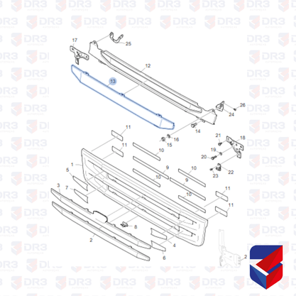 Tela Grade Intermediaria Scania S5 R 10320 1890787