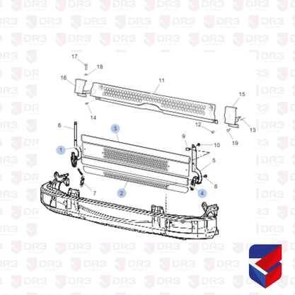 Tela Radiador Inferior Primeira Scania S4 ME1292 1366384