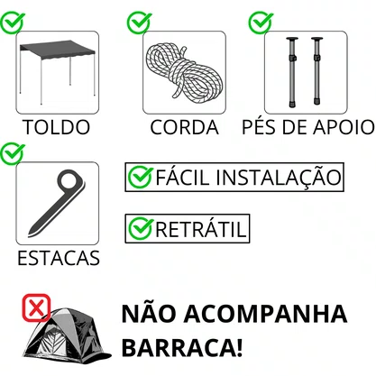Toldo Acampamento FAW-R20L