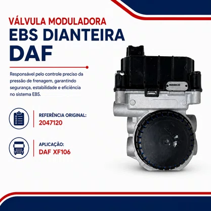Valvula Moduladora EBS Dianteiro DAF XF106 2047120 Original