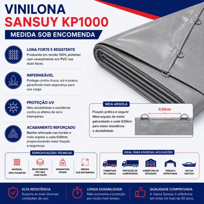 Vinilona Sansuy KP1000 Cinza Claro