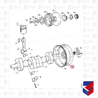 Volante Motor Scania 113 Com Cremalheira 1403271 324640