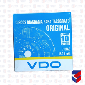 Disco Diagrama Tacografo Semanal 180KM 140240006F VDO