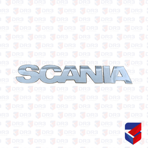 Emblema Painel Frontal Scania S5 Nome Scania Cromado 10338 Cepam