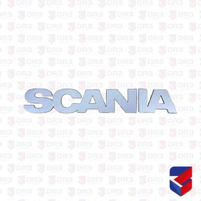 Emblema Painel Frontal Scania S4 Nome Scania 1357259 10094 Cepam