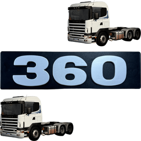 Emblema Painel Frontal Scania S4 360 Ate 2003 Numero Globo