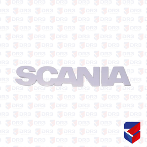 Emblema Painel Frontal Scania S5 Nome Scania 1455961 1814S Globo