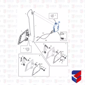 Fechadura Porta Scania NTG LD 2640860 2265356 Original - Loja DR3