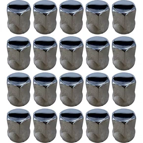 Kit 20 Capa Porca Rosa Lisa 32 33mm Cromada 412323312 Venka