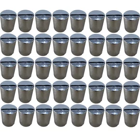 Kit 40 Capa Porca Roda Boliviana 32 33mm Cromada Venka