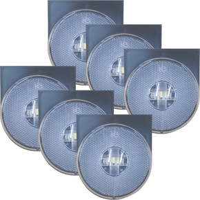 Kit 6 Lanternas Carreta Lateral Universal Com Suporte Cristal H37141 H3