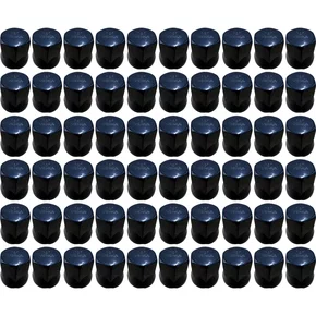 Kit 60 Capa Porca Lisa 32 33mm Preta 412323322P Venka