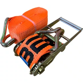 Kit Cinta Catraca Amarracao Laranja 100mm 10t 9m Gancho J Bester