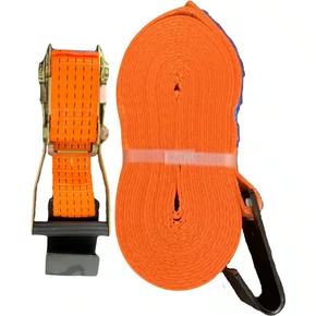 Kit Cinta Catraca Amarracao Laranja 50mm 5t 9m Gancho Flat Bester