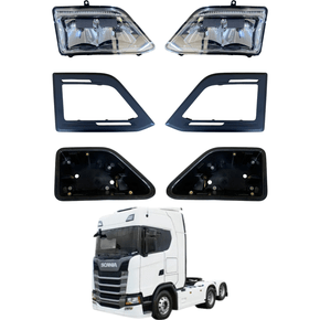 Kit Farol Moldura Suporte Scania NTG Teto Alto LE LD