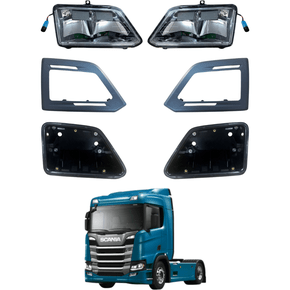 Kit Farol Moldura Suporte Scania NTG Teto Baixo LE LD