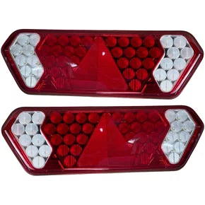 Par Lanterna Carreta Guerra LED LD LE Lente Acrilico Universal Bester