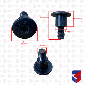 Parafuso Acabamento Painel Scania 21,40x6,00mm