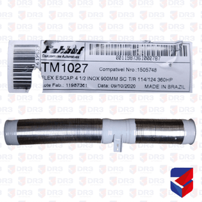 Tubo Flexivel Scania S4 S5 Inox 900mm 1505748 TM1027 Fabbof
