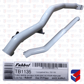 Tubo Saida Catalisador Scania Sem Abafador LE 1549217 Fabbof