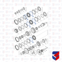 Anel Trava Sincronizado Scania GRS905 1831463 Original