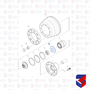 Arruela Cubo Tracao Scania S5 1792943 2830524 Original