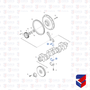 Bronzina Biela Scania 440 0,25 1765063 B76708J BB708 Mahle