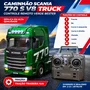 Caminhao Scania 770 S V8 Truck Controle Remoto Verde Bester