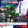 Caminhao Scania 770 S V8 Truck Controle Remoto Verde Bester