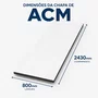Chapa ACM Ecotech 2430x800mm Branco Bester