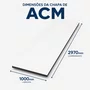 Chapa ACM Ecotech 2970x1000mm Branco Bester