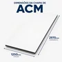 Chapa ACM Ecotech 2970x1250mm Branco Bester