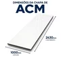 Chapa Ecotech 2430x1000mm 850010027U Branco