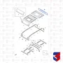 Chapa Traseiro Superior Scania NTG 2044121 16693 Boff