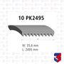 Correia 10PK2495 Scania NTG 2447572 10PK2495 Diesel Technic