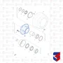 Cubo Roda Disco Tracao Scania Diferencial R885 Com Rolamento Original