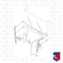 Defletor Coluna Scania R NTG LE 2230756 17027 6490E 10537 Cepam
