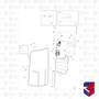 Defletor Coluna Scania S4 G R LD 1370330 6193 6077D 16766 Boff