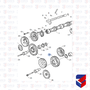 Engrenagem Intermediaria Motor Scania S4 1376355 10330750 Original