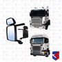 Espelho Retrovisor Scania Com Desembacador Auxiliar LE Globo