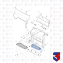 Estribo Porta Scania S5 Inferior LD LE 1535052 AL208 Borghetti