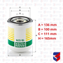 Filtro APU Ford Iveco Daf Man Volvo Mercedes Benz Branco Mann Filter