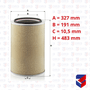 Filtro Ar Mercedes Benz Actros 0040948804 C331840 Mann Filter