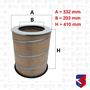 Filtro Ar Volvo FH 3162322 8149961 C341500 Mann Filter