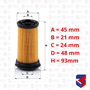 Filtro Arla Daf Iveco Volvo FH New U5001KIT Mann Filter