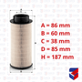 Filtro Diesel Scania P G R 1873018 PU941X Mann Filter