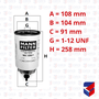 Filtro Racor Iveco Mercedes Benz Com Copo WK1050/1 Mann Filter