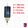 Filtro Racor Scania S4 S5 Com Copo TBS1060/2 Turbo Filtros