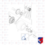 Flange Diferencial Scania RB885 Estria Fina 1794827 2437694 Original